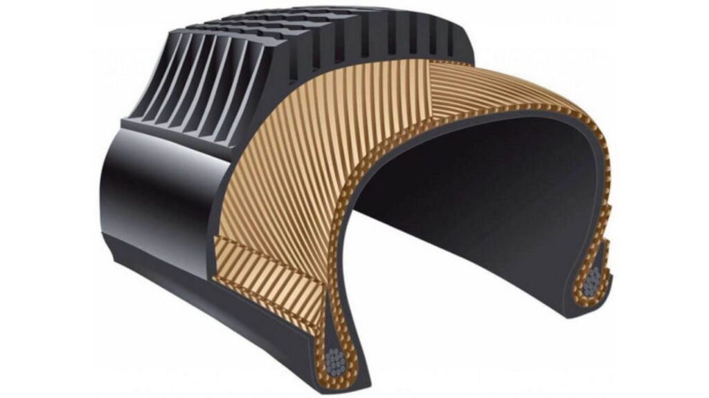 Konstrukcja opony diagonalnej